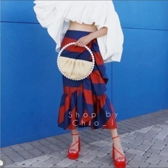 Zara women’s chunky satin strap wedge sandal 1315 010 - Picture 16 of 16